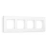 AF250124 Рамка ALFA Qubi (Белый матовый) 4-ая AF250124 Рамка ALFA Qubi (Белый матовый) 4-ая