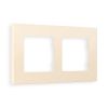 AF250332 Рамка ALFA Qubi (Бежевый матовый) 2-ая AF250332 Рамка ALFA Qubi (Бежевый матовый) 2-ая