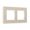 AF250362 Рамка ALFA Qubi (Серо-бежевый матовый) 2-ая