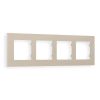 AF250364 Рамка ALFA Qubi (Серо-бежевый матовый) 4-ая