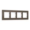 AF250634 Рамка ALFA Qubi (Темная бронза матовый) 4-ая
