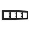 AF250704 Рамка ALFA Qubi (Черный матовый) 4-ая