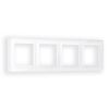 AF330104 Рамка ALFA Platos (Белый Стекло органическое) 4-ая