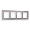 AF330504 Рамка ALFA Platos (Сталь Стекло органическое) 4-ая