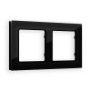 AF380802 Рамка ALFA Platos (Черный Стекло закаленное натуральное) 2-ая