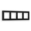 AF380804 Рамка ALFA Platos (Черный Стекло закаленное натуральное) 4-ая