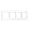 AF580104 Рамка ALFA Arctic (Белый Стекло органическое) 4-ая