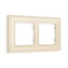AF580302 Рамка ALFA Arctic (Бежевый Стекло органическое) 2-ая