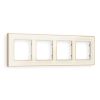 AF580344 Рамка ALFA Arctic (Бежевый Стекло органическое/Шампань) 4-ая