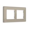 AF580362 Рамка ALFA Arctic (Серо-бежевый Стекло органическое) 2-ая