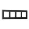 AF580534 Рамка ALFA Arctic (Черный Стекло органическое/Сталь) 4-ая