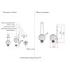 Настенные светильники Crystal Lux BELLA AP1 BRASS BELLA