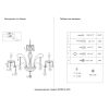 Люстры Crystal Lux MONICA SP8 GOLD Monica