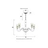 Люстры Crystal Lux SILVESTRO SP8 AMBER silvestro