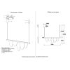 Подвесные светильники Crystal Lux VALENTIN SP22W LED GOLD VALENTIN
