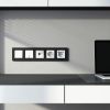Рамка на 5 постов Slab (черный софт) W0052908