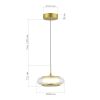 SL6239.203.01 Светильник подвесной ST-Luce золото/прозрачный LED 1*7W 3000K FRITTELA