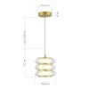 SL6239.203.03 Светильник подвесной ST-Luce золото/прозрачный LED 1*16W 3000K FRITTELA