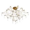 SL6601.202.78 Светильник потолочный ST-Luce Золотистый/Прозрачный LED 78*0,35W 3000K GRAVETTA