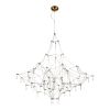 *SL6601.213.114 Светильник подвесной ST-Luce Золотистый/Прозрачный LED 114*0,5W 3000K