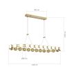 SL6610.203.26 Светильник подвесной ST-Luce золотистый/белый LED 1*50W 4000K MONRO