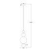 Подвесные светильники Freya FR5388PL-01CH Pearl