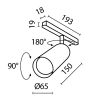 Трековое освещение Maytoni TR032-2-20W2.7K-M-B FOCUS LED