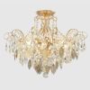 Потолочные светильники Crystal Lux ESMIRALDA PL6 GOLD ESMIRALDA