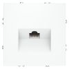 Розетка компьютерная встраиваемая VOLTUM S70 RJ45 кат.6, (белый матовый)