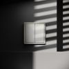 Проходной переключатель встраиваемый VOLTUM S70 двухклавишный 10А, (шелк)