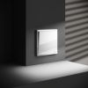 Выключатель встраиваемый VOLTUM S70 одноклавишный с подсветкой 10А, (белый глянцевый)