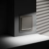 Проходной переключатель встраиваемый VOLTUM S70 одноклавишный с подсветкой 10А, (шелк)