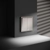 Проходной переключатель встраиваемый VOLTUM S70 двухклавишный с подсветкой 10А, (кашемир)