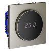 Терморегулятор электронный VOLTUM S70 с индикацией и датчиком, для теплого пола, (шелк)