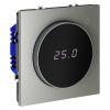 Терморегулятор электронный VOLTUM S70 с индикацией и датчиком, для теплого пола, (сталь)