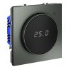 Терморегулятор электронный VOLTUM S70 с индикацией и датчиком, для теплого пола, (титан)