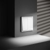 Проходной переключатель встраиваемый VOLTUM S70 двухклавишный 10А, (белый матовый)