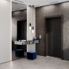 Терморегулятор электронный VOLTUM S70 с индикацией и датчиком, для теплого пола, (белый глянцевый)