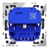 Розетка встраиваемая VOLTUM S70 с заземлением и защитными шторками, 16А, с USB, A+A, (черный матовый