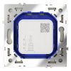 Розетка телевизионная встраиваемая VOLTUM S70 оконечная TV+SAT, (сталь)