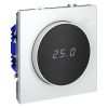 Терморегулятор электронный VOLTUM S70 с индикацией и датчиком, для теплого пола, (белый матовый)