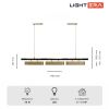 Подвесные светильники Lightera LE118L-3G SMART Huron