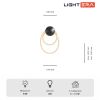 Настенные светильники Lightera LE103W-47BB STAINLESS Tura