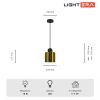 Подвесные светильники Lightera LE132L-1GB Myanmar