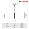 Подвесные светильники Lightera LE136L-50GR Ohrid