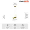 Подвесные светильники Lightera LE138L-20G Leh
