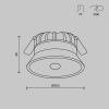 Точечные светильники Maytoni DL055-8W3K-SEN-W Okno