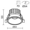 Точечные светильники Maytoni DL058-7W2.7K-B Round