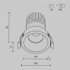 Точечные светильники Maytoni DL117-15W-2.7K-B Dip