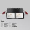 Точечные светильники Maytoni DL043-02-10W4K-SQ-B-1 Alfa LED